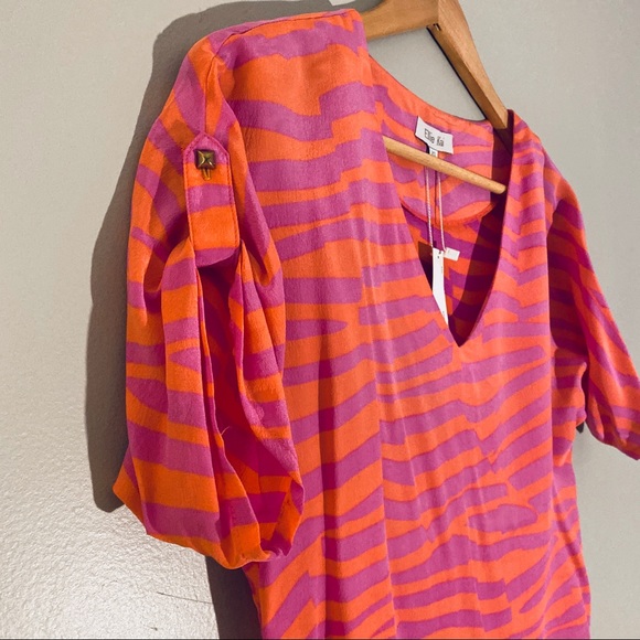 NWT Ellie Kai 100% Silk Blouse - Picture 2 of 6